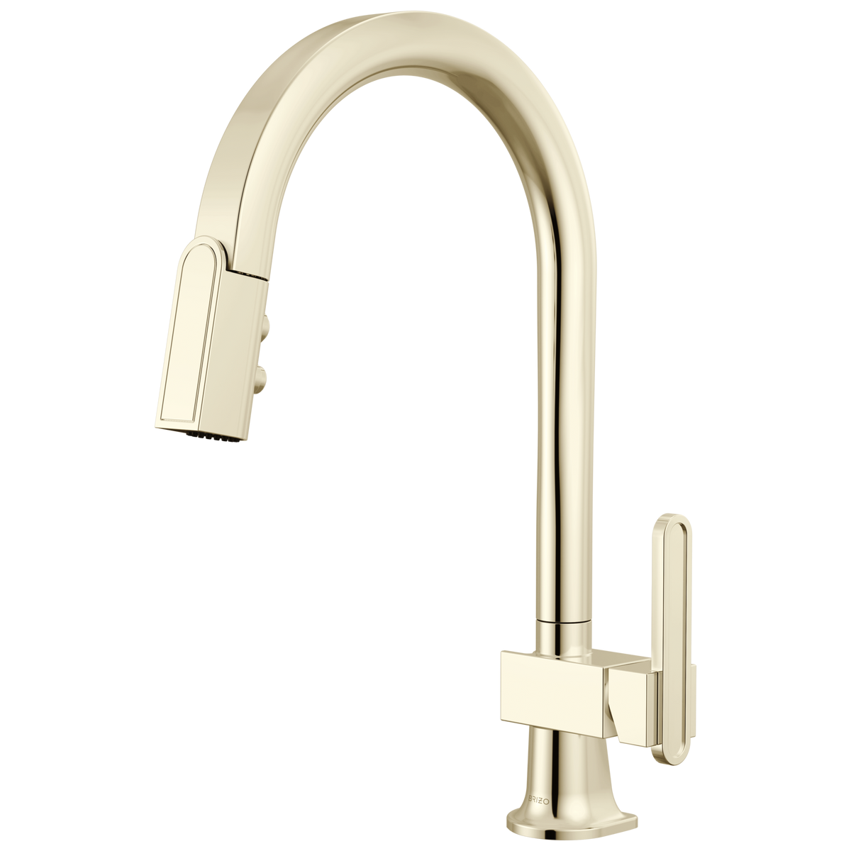 PULL-DOWN FAUCET WITH ARC SPOUT - LESS H