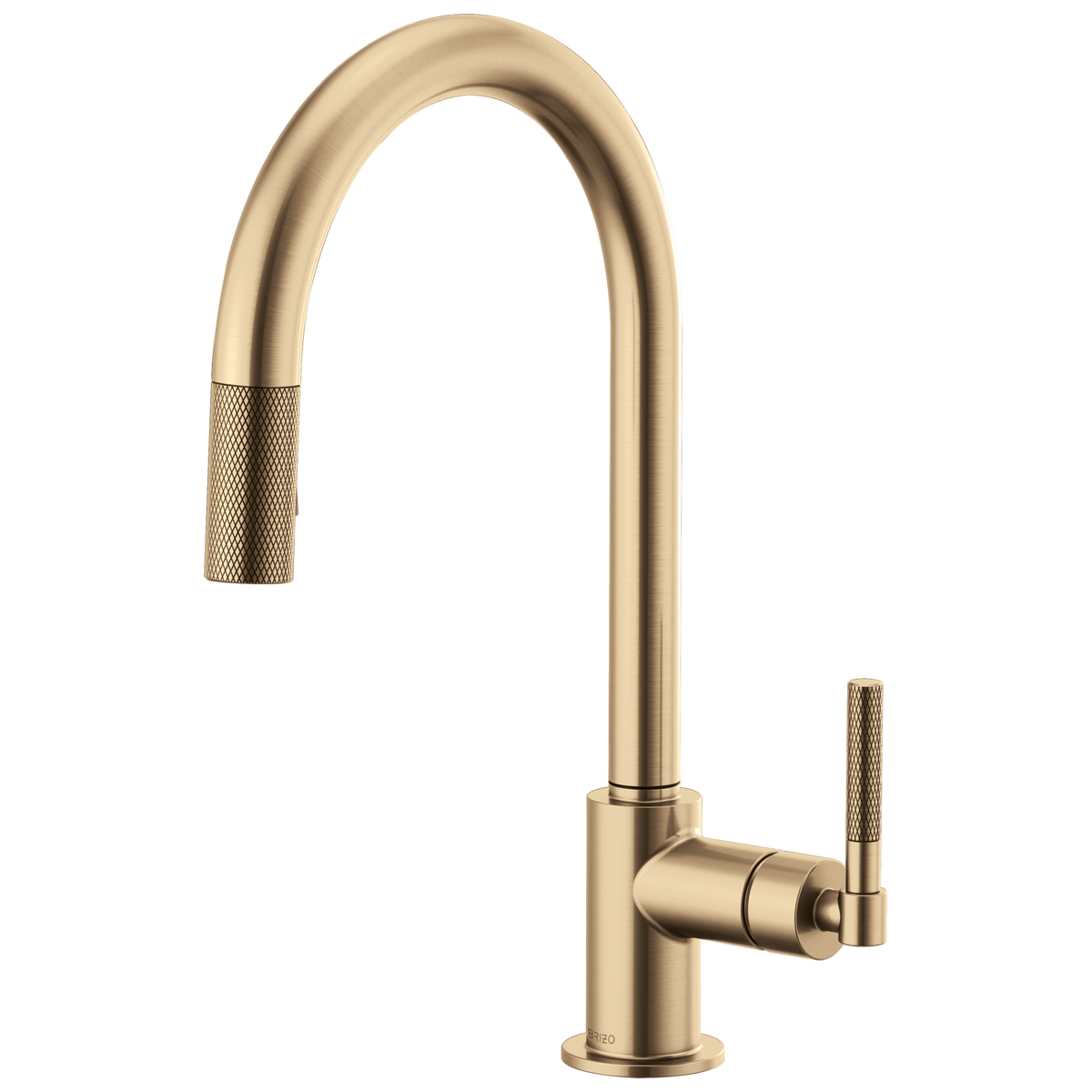 ARC SPOUT PULL-DOWN, KNURLED HANDLE