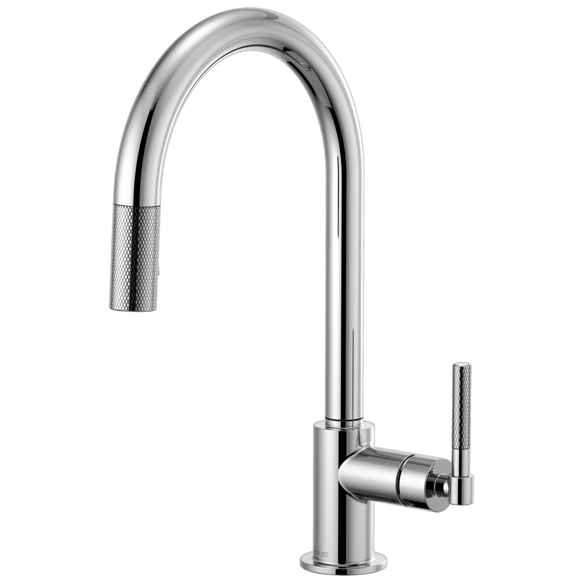ARC SPOUT PULL-DOWN, KNURLED HANDLE