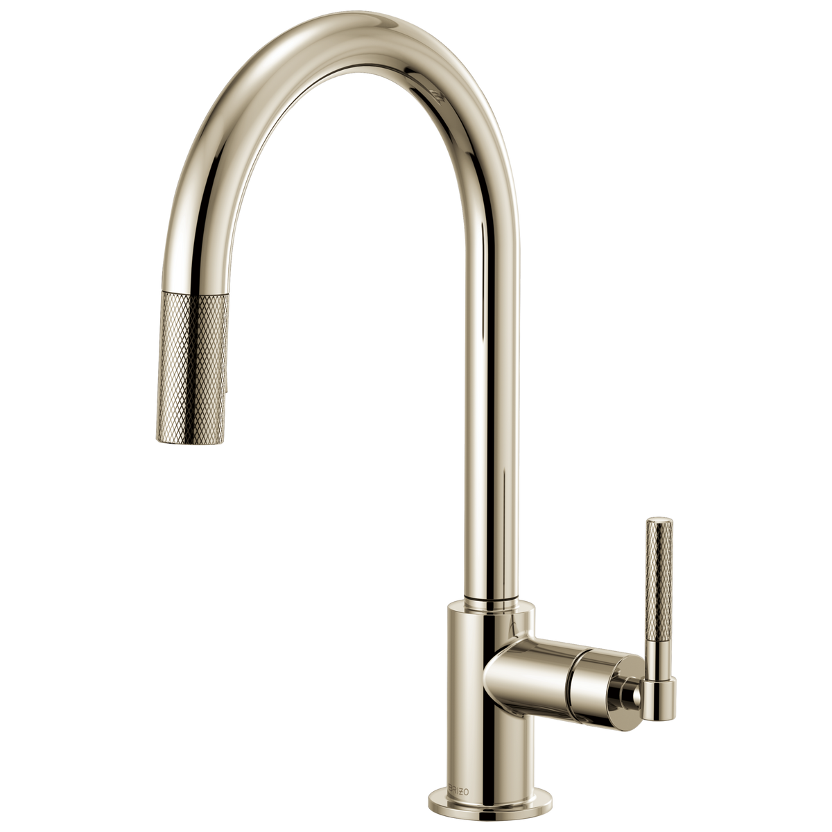 ARC SPOUT PULL-DOWN, KNURLED HANDLE