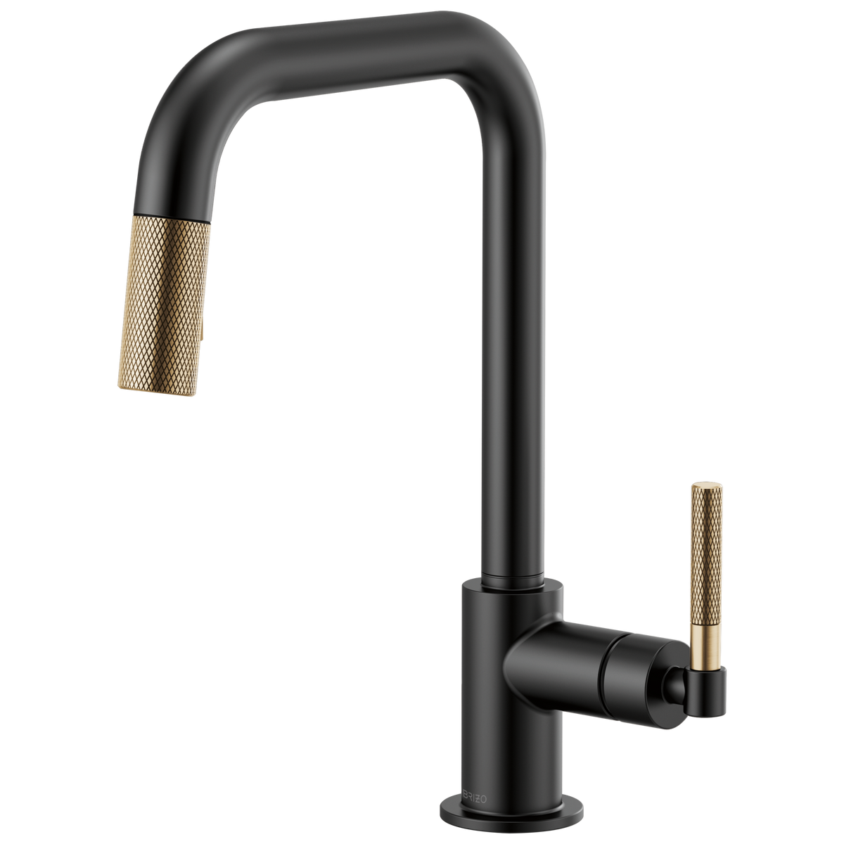 SQUARE SPOUT PULL-DOWN, KNURLED HANDLE