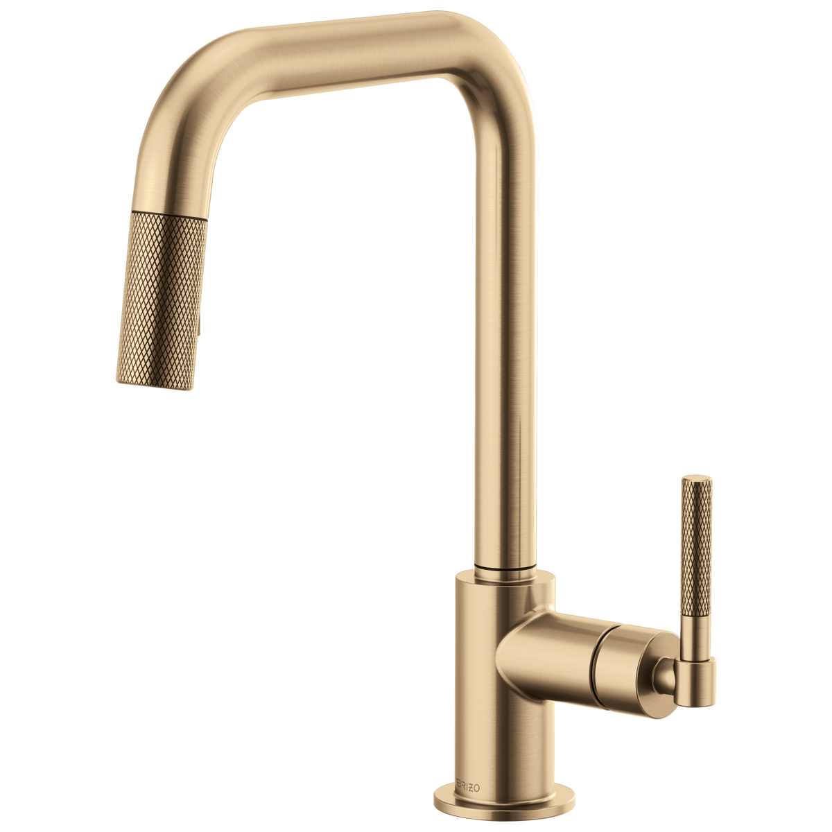 SQUARE SPOUT PULL-DOWN, KNURLED HANDLE