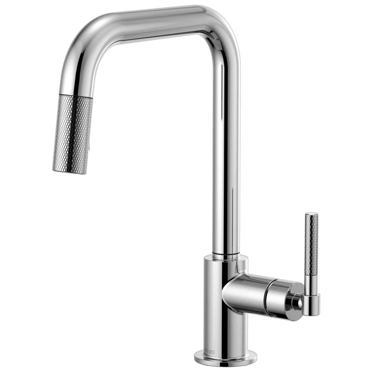 SQUARE SPOUT PULL-DOWN, KNURLED HANDLE