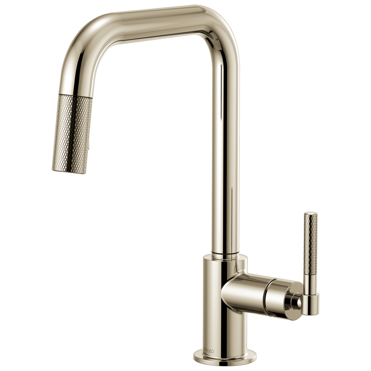 SQUARE SPOUT PULL-DOWN, KNURLED HANDLE