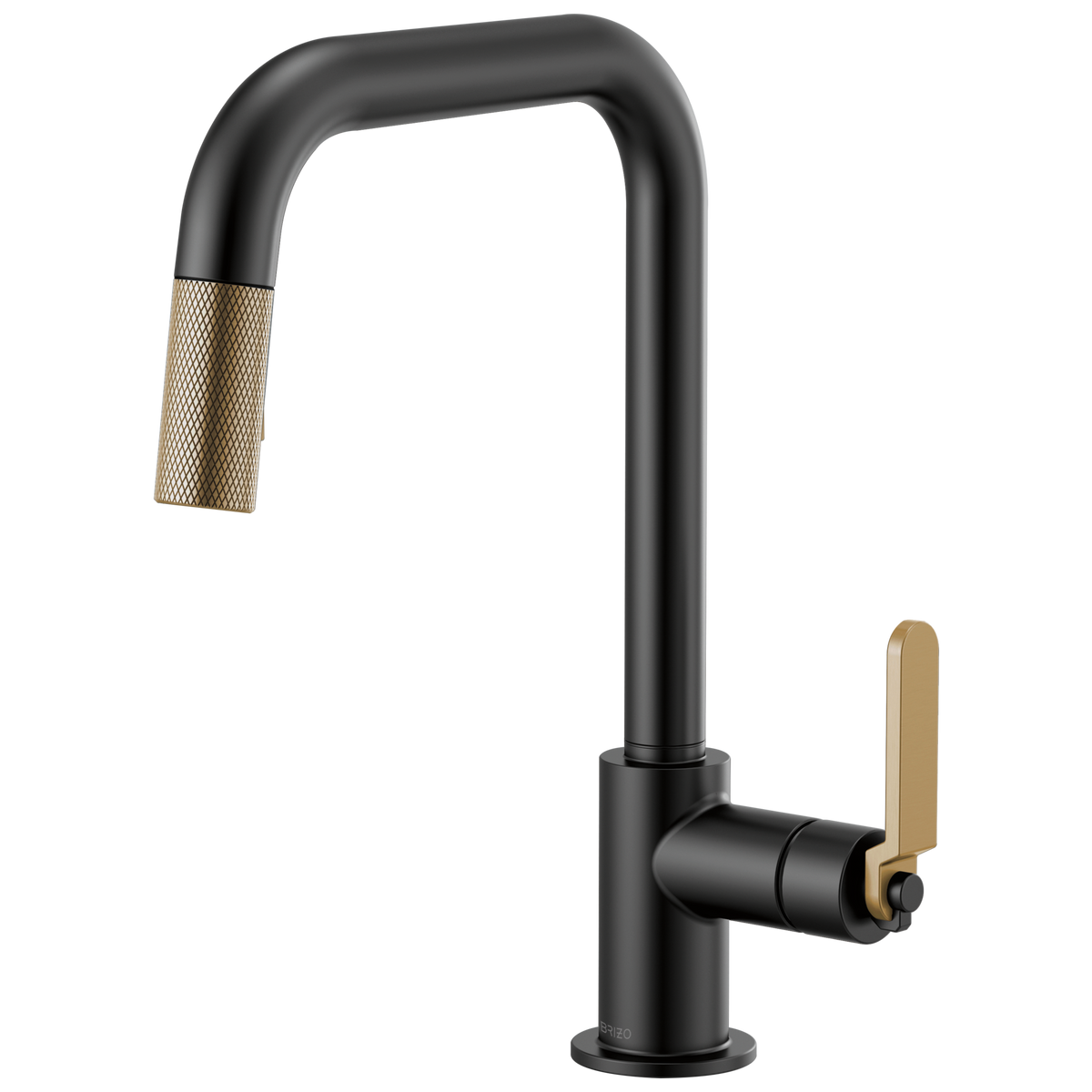 SQUARE SPOUT PULL-DOWN, INDUSTRIAL HANDLE