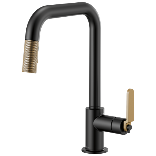 SQUARE SPOUT PULL-DOWN, INDUSTRIAL HANDLE