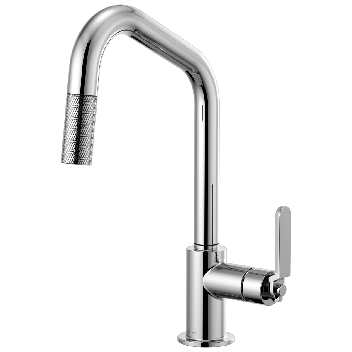 ANGLED SPOUT PULL-DOWN, INDUSTRIAL HANDLE