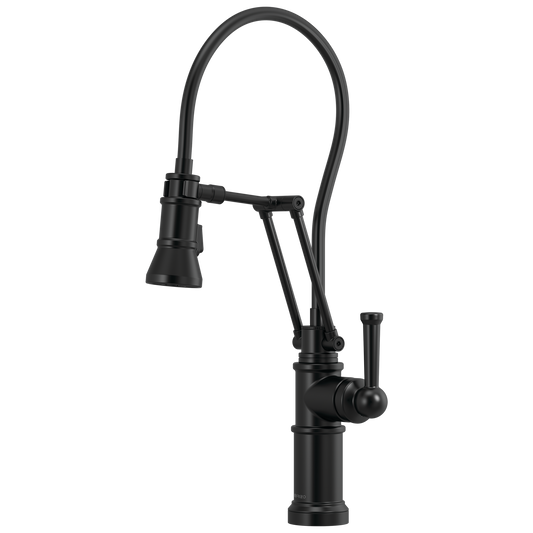 SINGLE HANDLE ARTICULATING ARM KITCHEN FAUCET