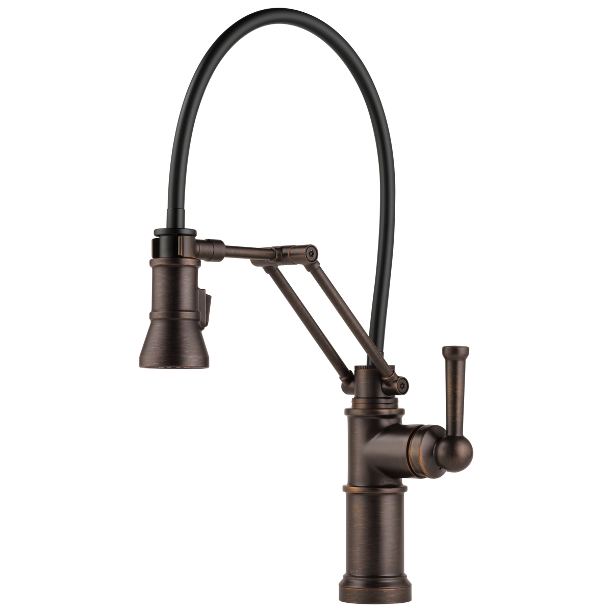 SINGLE HANDLE ARTICULATING ARM KITCHEN FAUCET