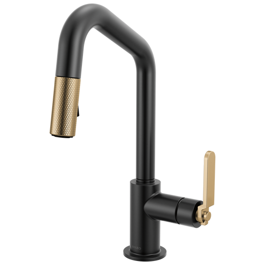PULL-DOWN PREP FAUCET WITH ANGLE SPOUT