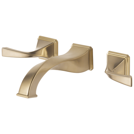 TWO HANDLE WALL-MOUNT LAVATORY FAUCET