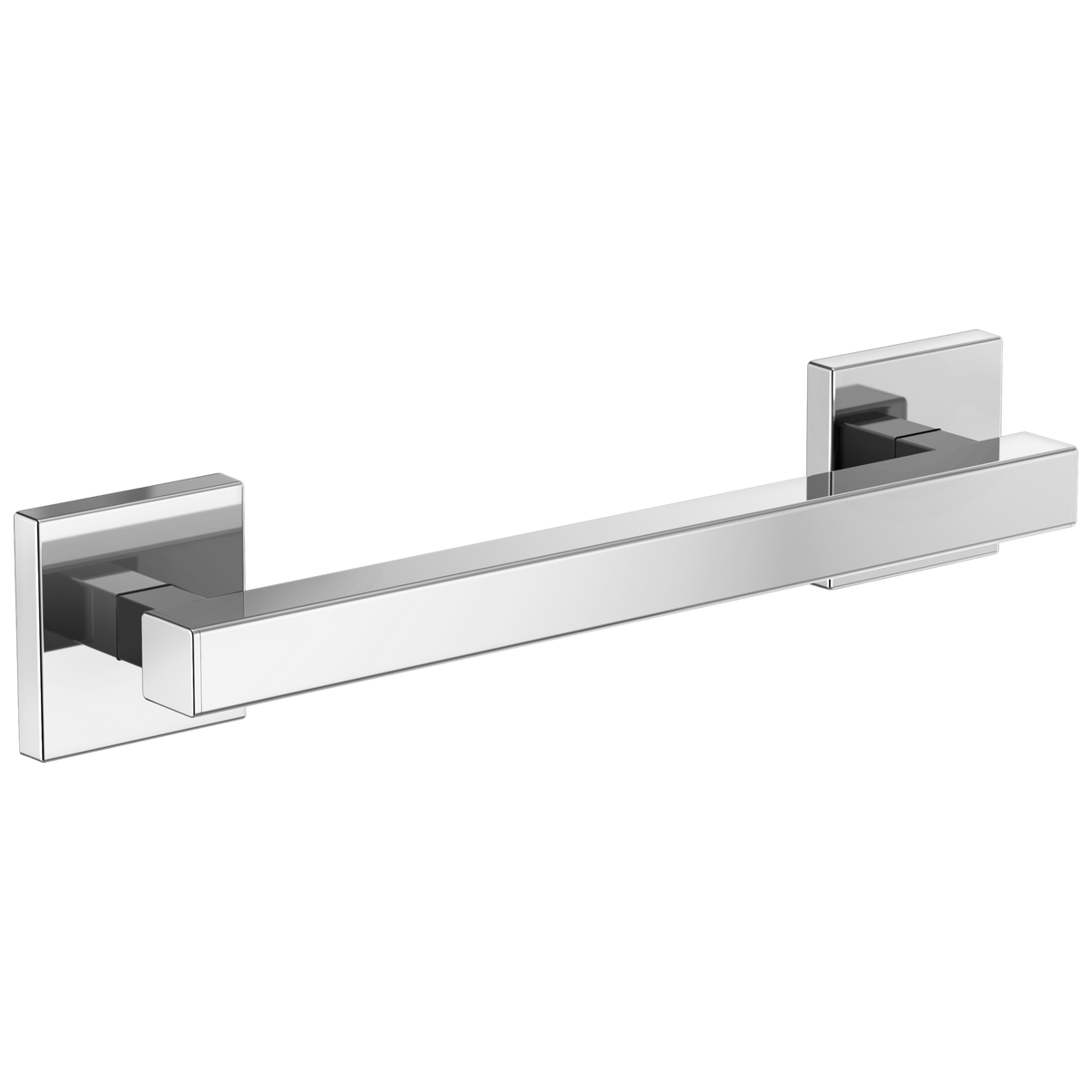 CONTEMPORARY SQUARE DECORATIVE ADA GRAB BAR - 12"