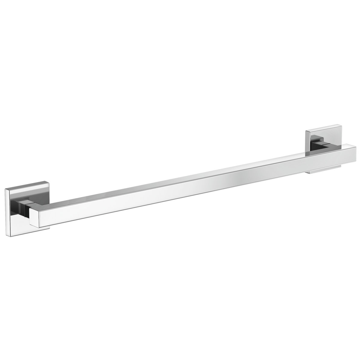 CONTEMPORARY SQUARE DECORATIVE ADA GRAB BAR - 24"