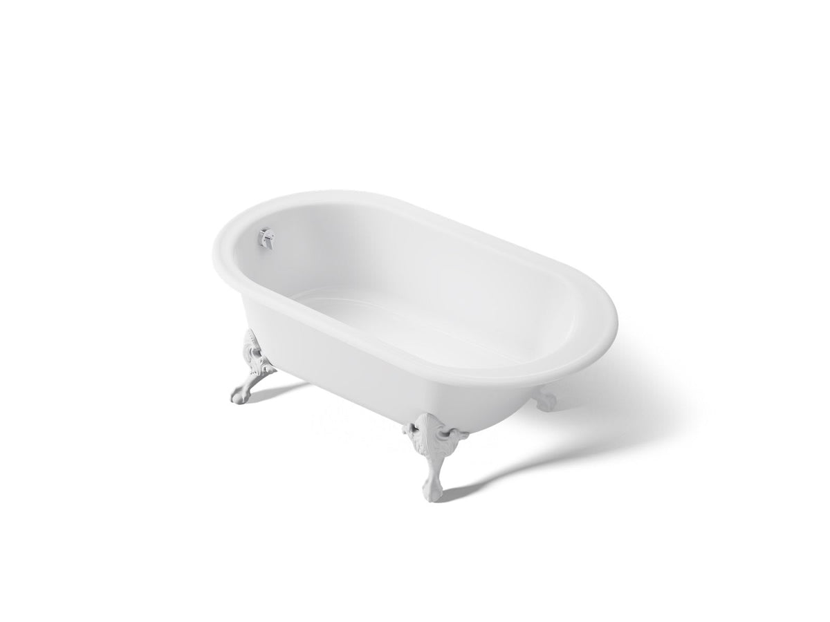 IRON WORKS HISTORIC BATH, WHITE BACK