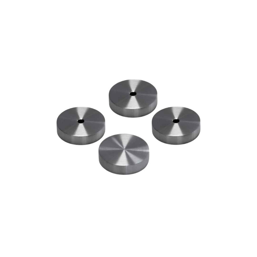 Backplates for Handle and Pull - Glass Door Installation - Brushed
