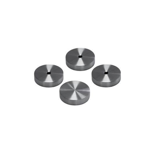 Backplates for Handle and Pull - Glass Door Installation - Brushed