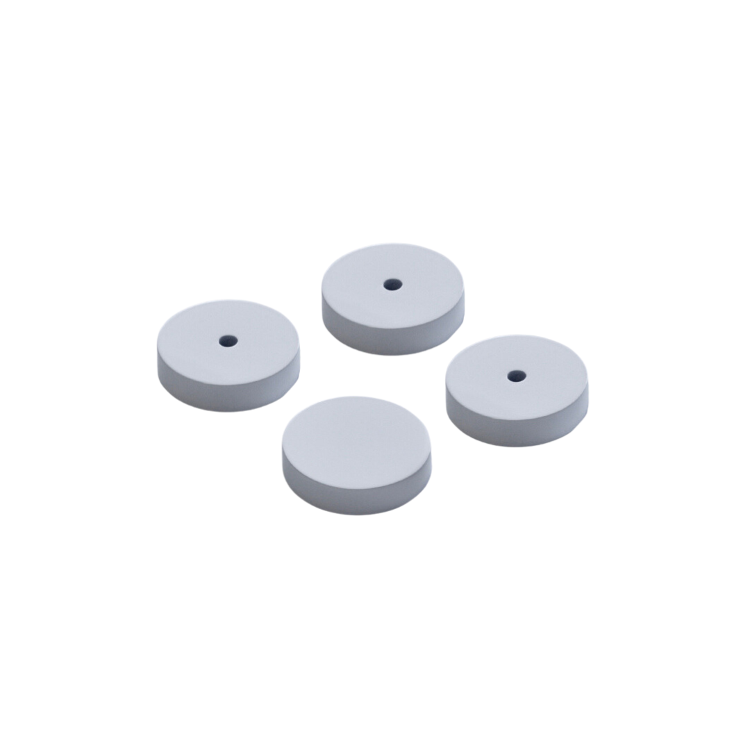 Backplates for Handle and Pull - Glass Door Installation - White