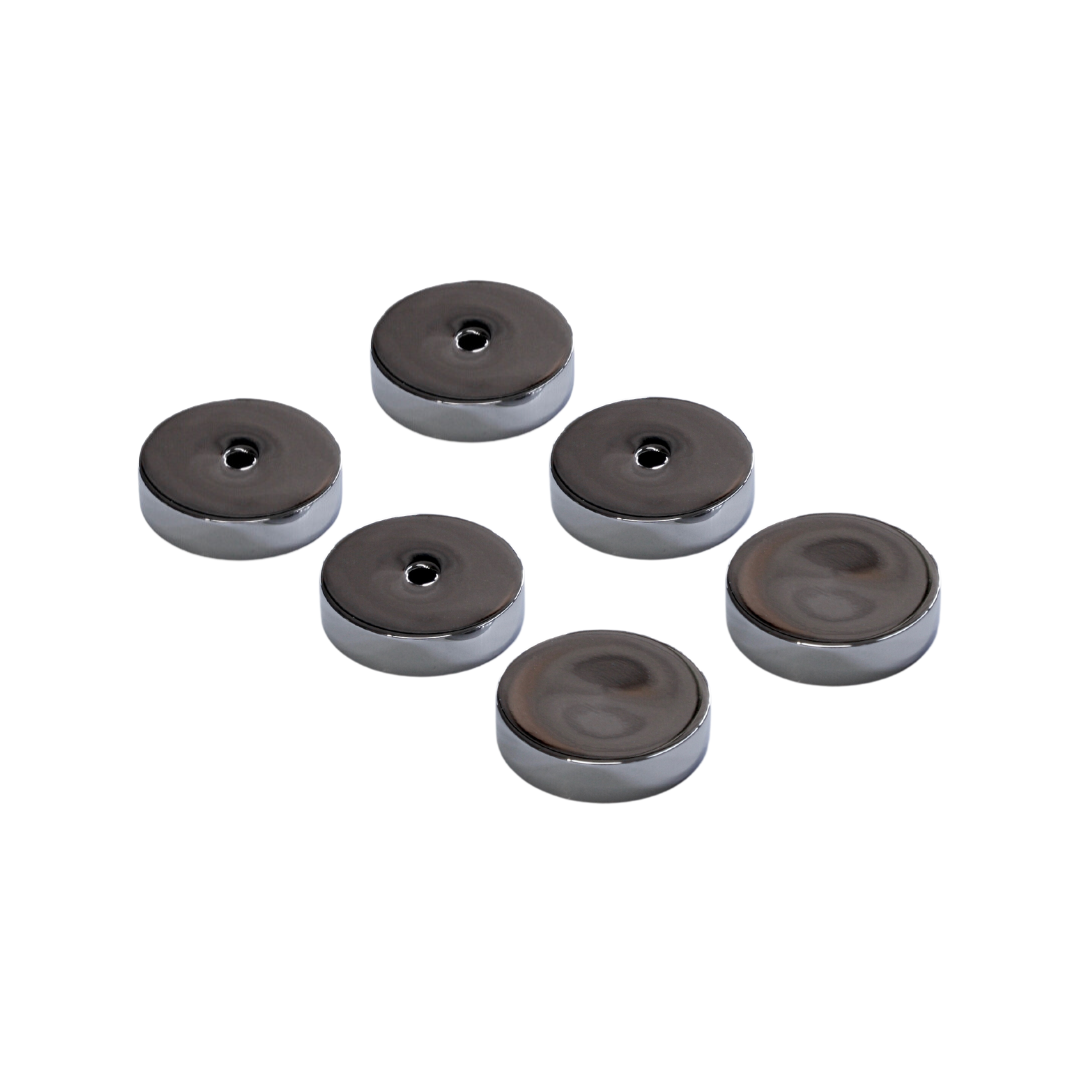 Backplates for Handles / Towel Bars - Glass Door Installation - Polished