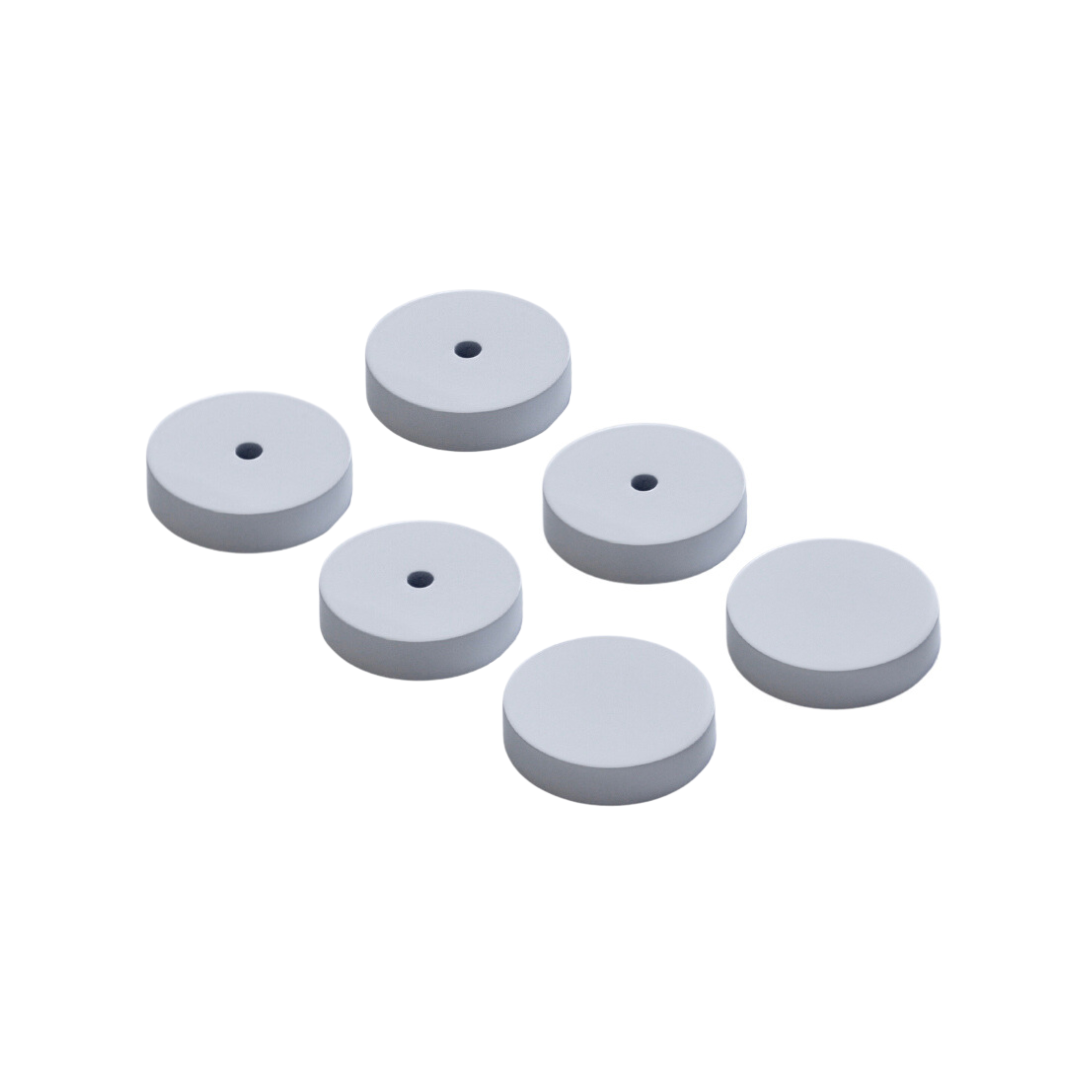 Backplates for Handles / Towel Bars - Glass Door Installation - White