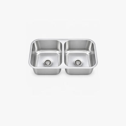 32" Undermount Double Bowl Kitchen Sink