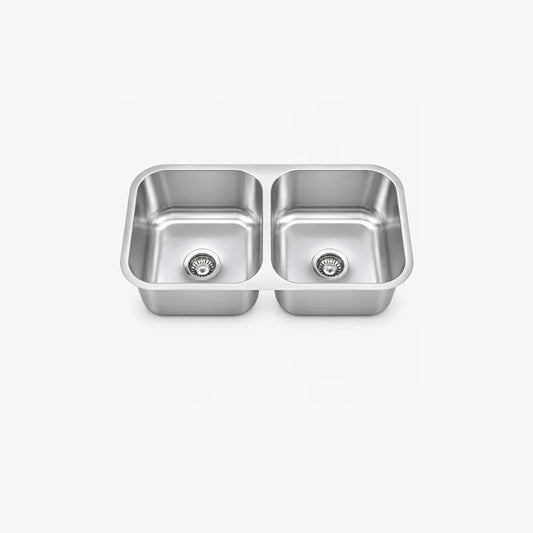 32" Undermount Double Bowl Kitchen Sink