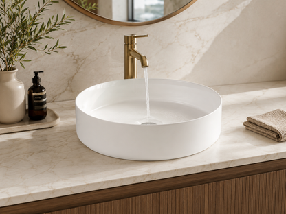 14" Round Vessel Bathroom Sink