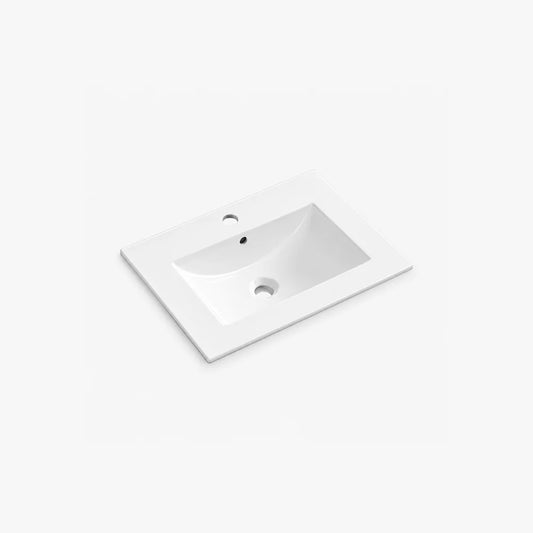 24" Rectangular Drop In Bathroom Sink