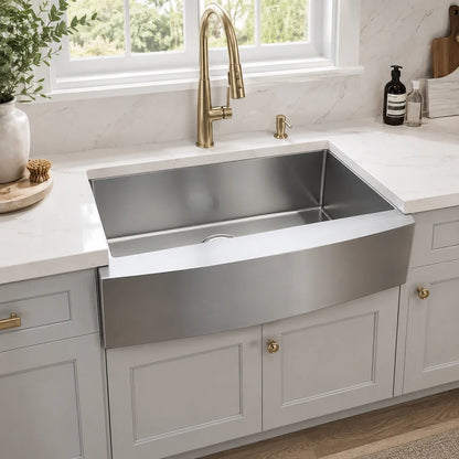 33" Undermount Single Bowl Farmhouse Kitchen Sink