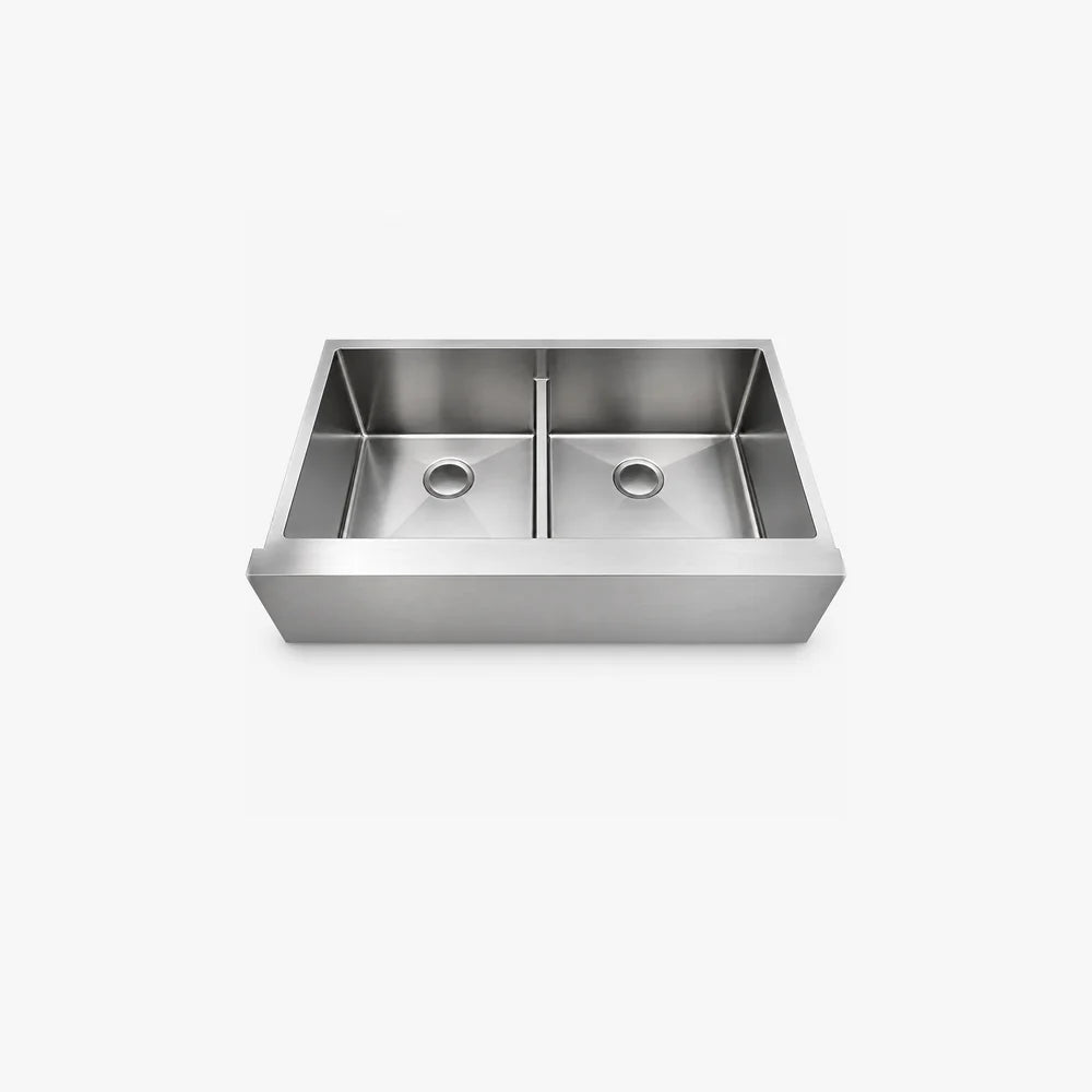 35" Undermount Double Bowl Farmhouse Kitchen Sink