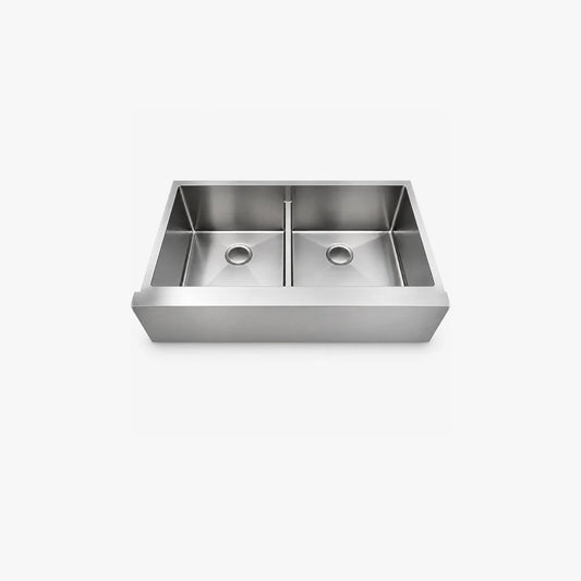 35" Undermount Double Bowl Farmhouse Kitchen Sink