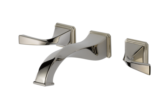 TWO HANDLE WALL-MOUNT LAVATORY FAUCET