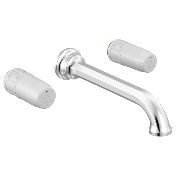 WALL-MOUNT BATHROOM 2H TRIM W/O HANDLES