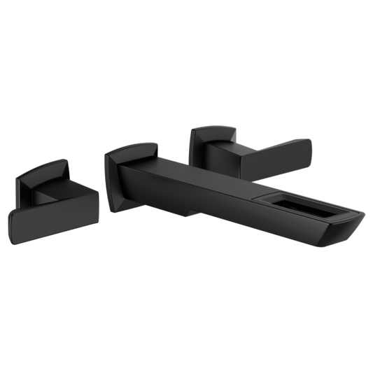 TWO HANDLE WALL MOUNT LAVATORY FAUCET