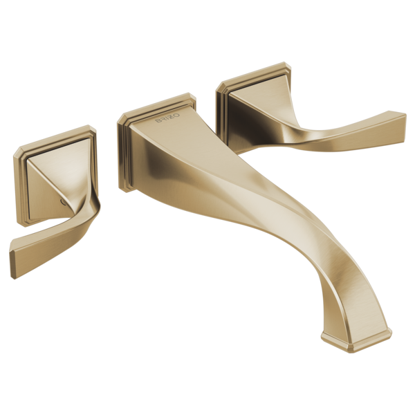 TWO-HANDLE WALL MOUNT TUB FILLER