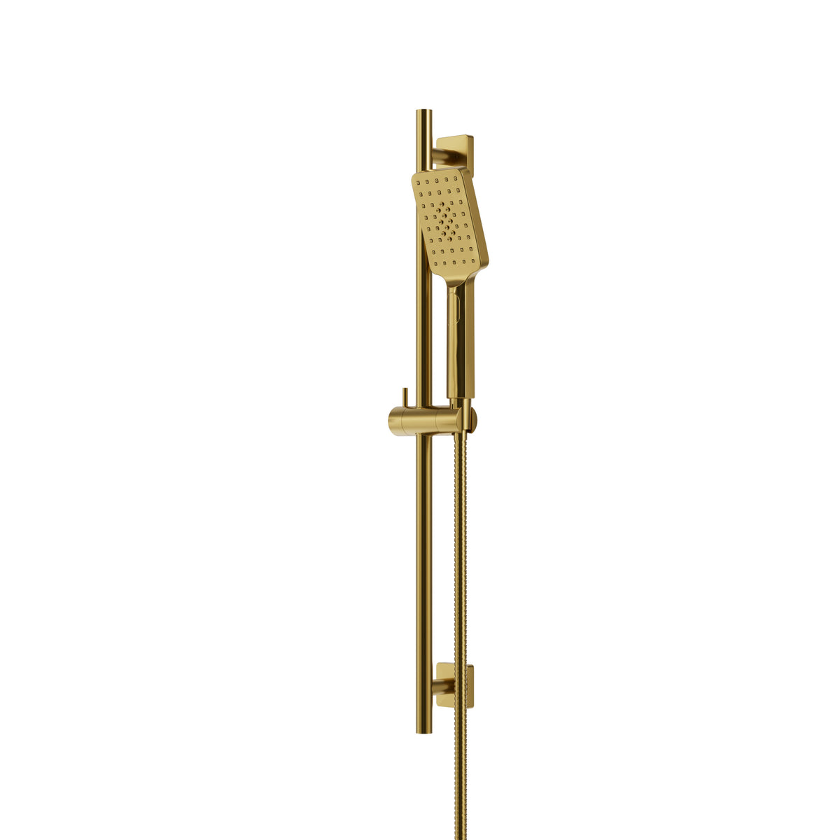 XPS94 COMPLETE ROUND SHOWER RAIL-SQUARE FLANGE - 3 FNS HANDSHOWER