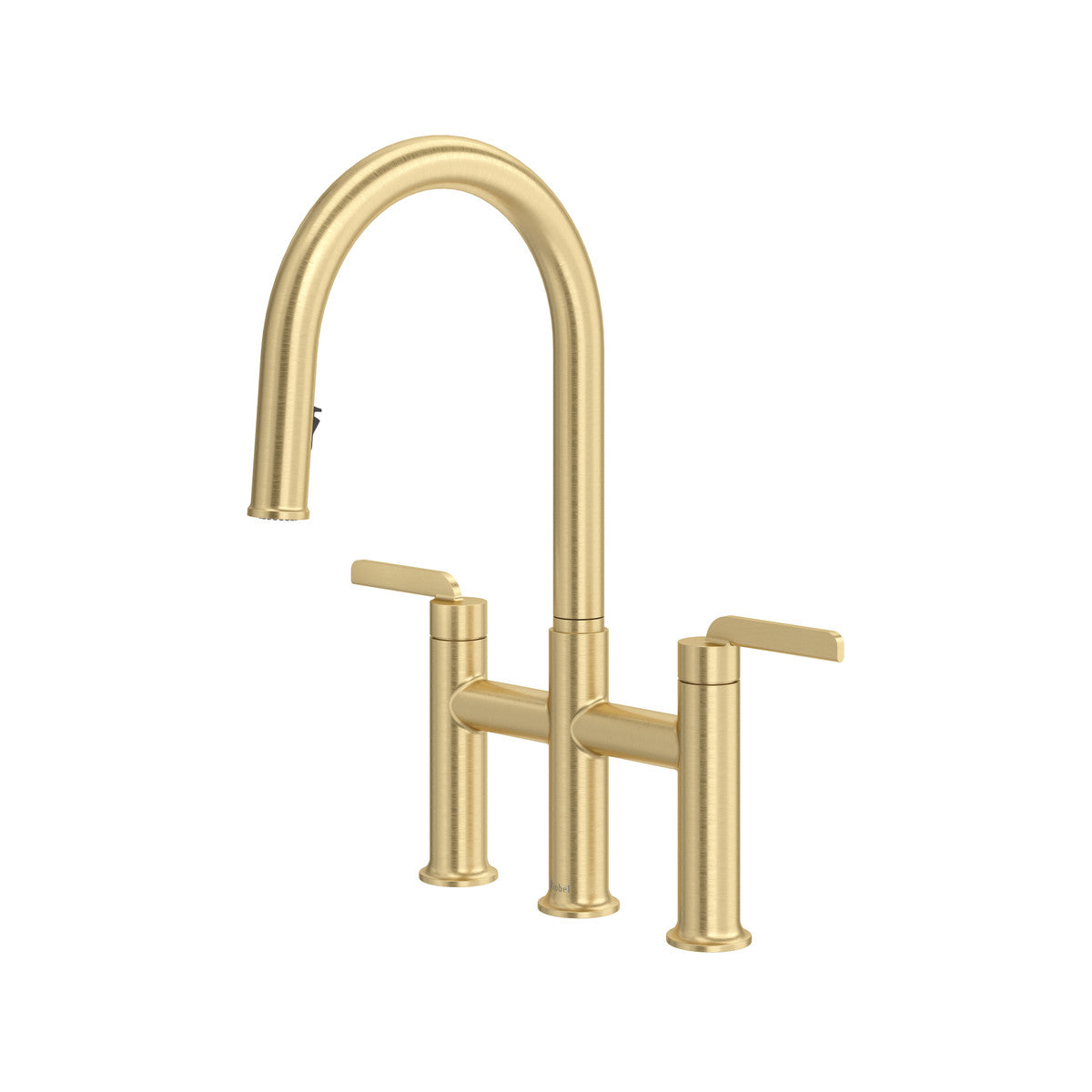 Authentica Bridge Pull-Down Kitchen Faucet With C-Spout