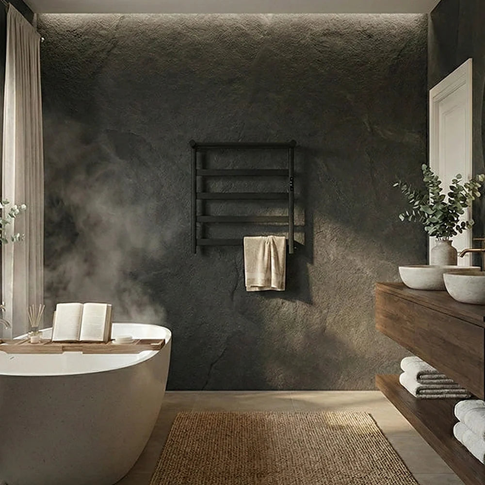 22.5" x 22" heated towel warmer