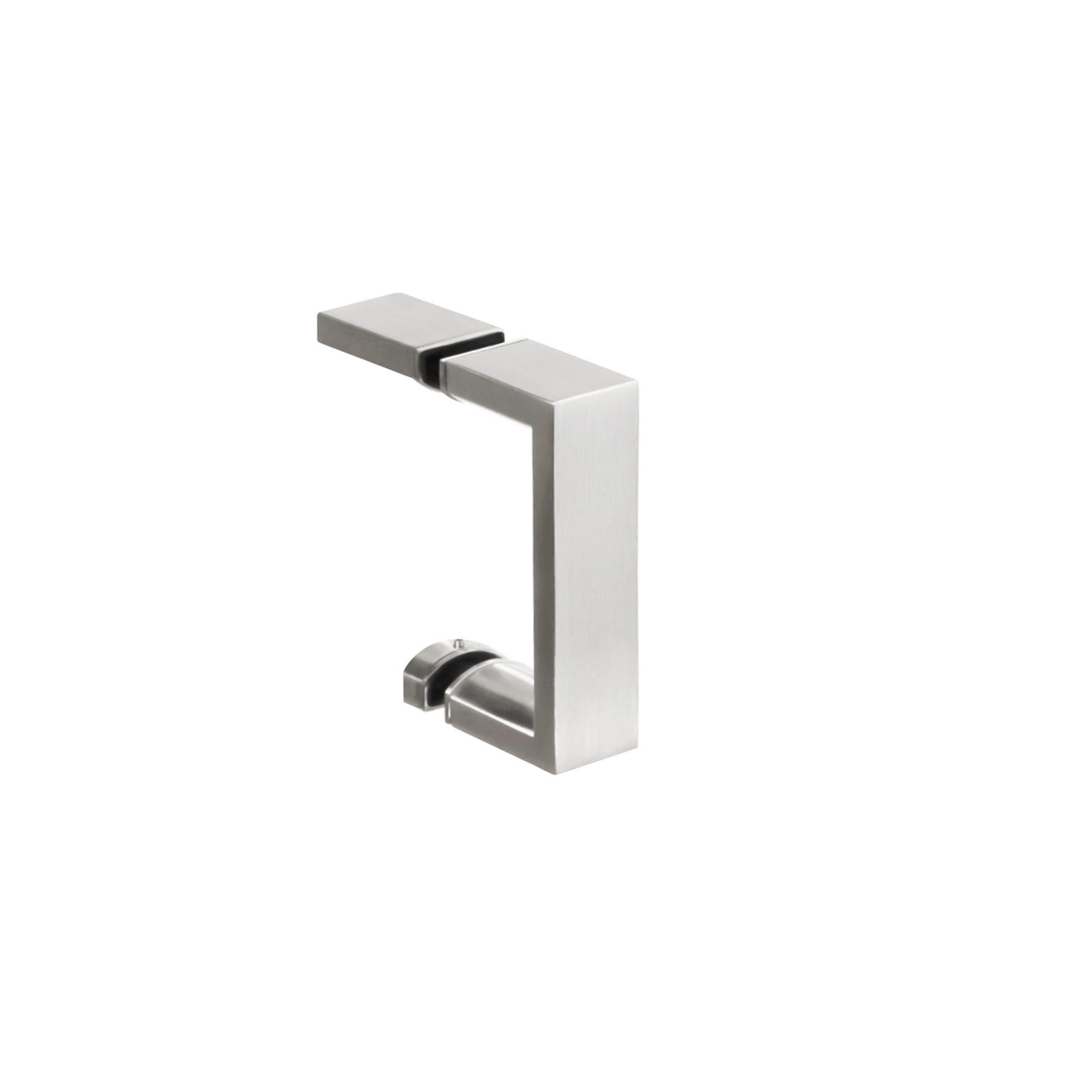 'U' Shape - Glass Door Handle Set - Towel Bar + Pull Knob - Brushed
