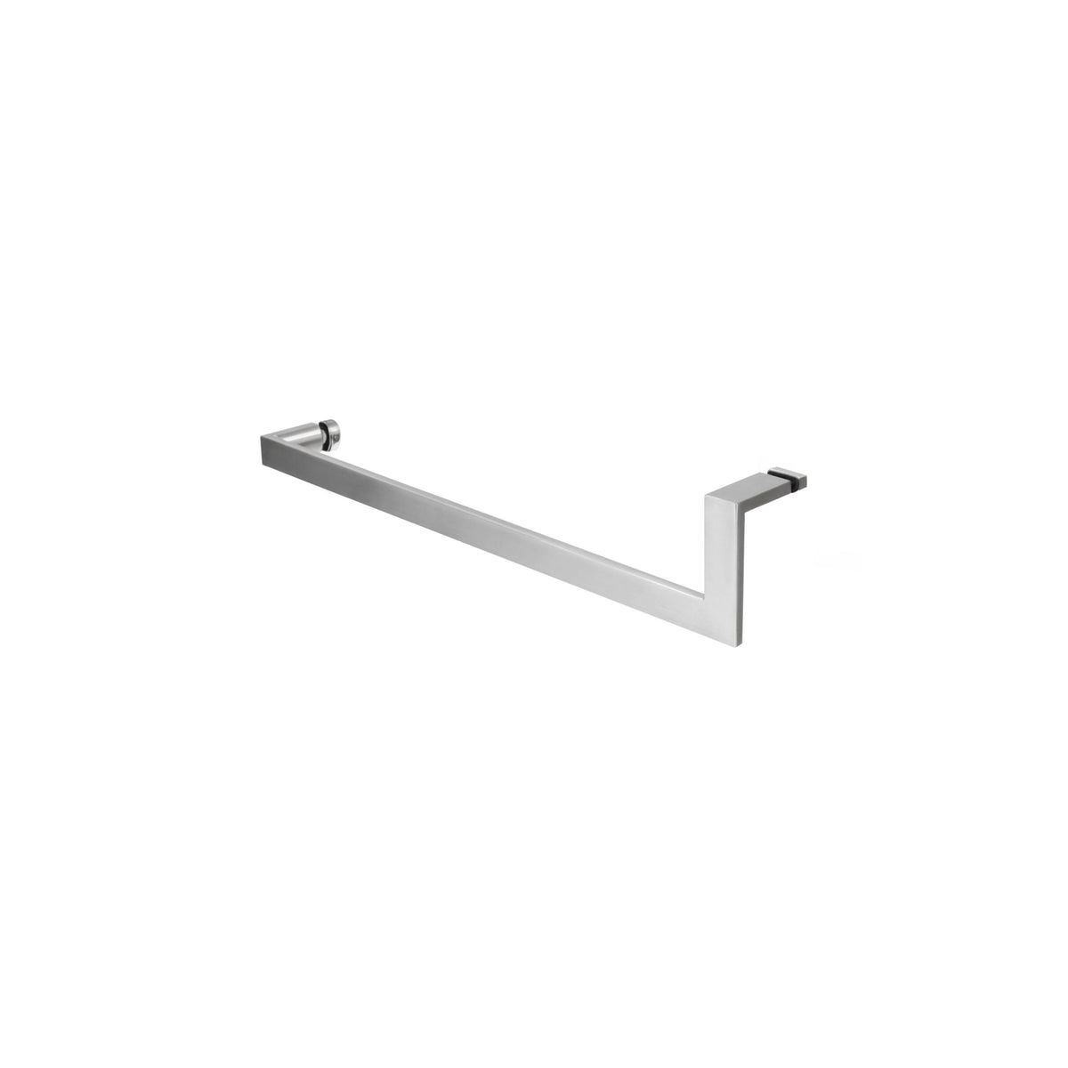'U' Shape - Glass Door Handle - Single Sided (with Back Side Cap)