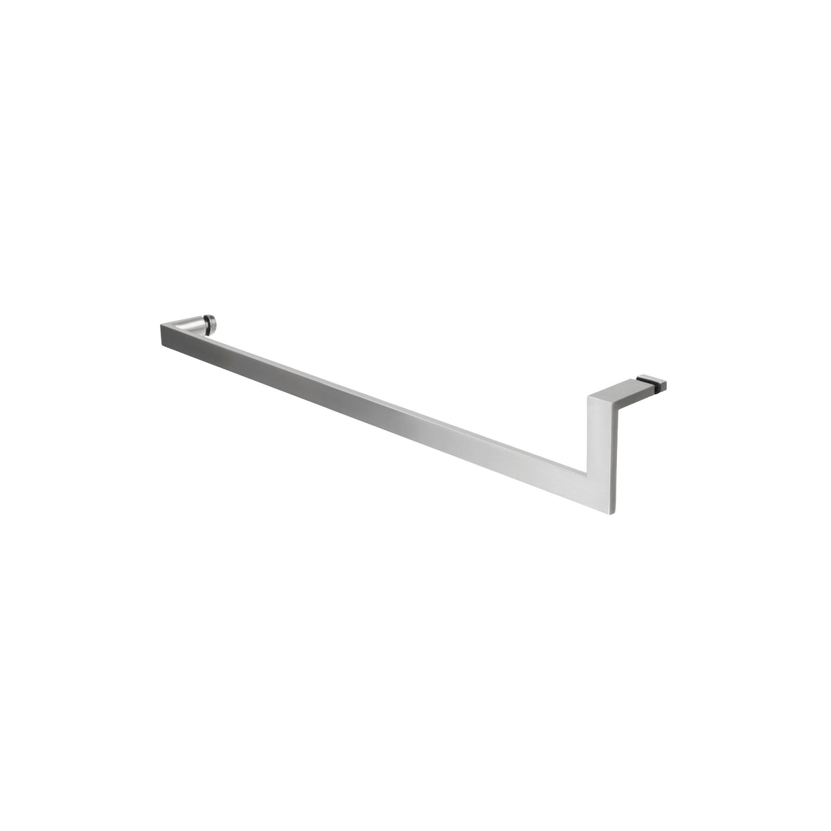 'U' Shape - Glass Door Handle - Single Sided (with Back Side Cap)