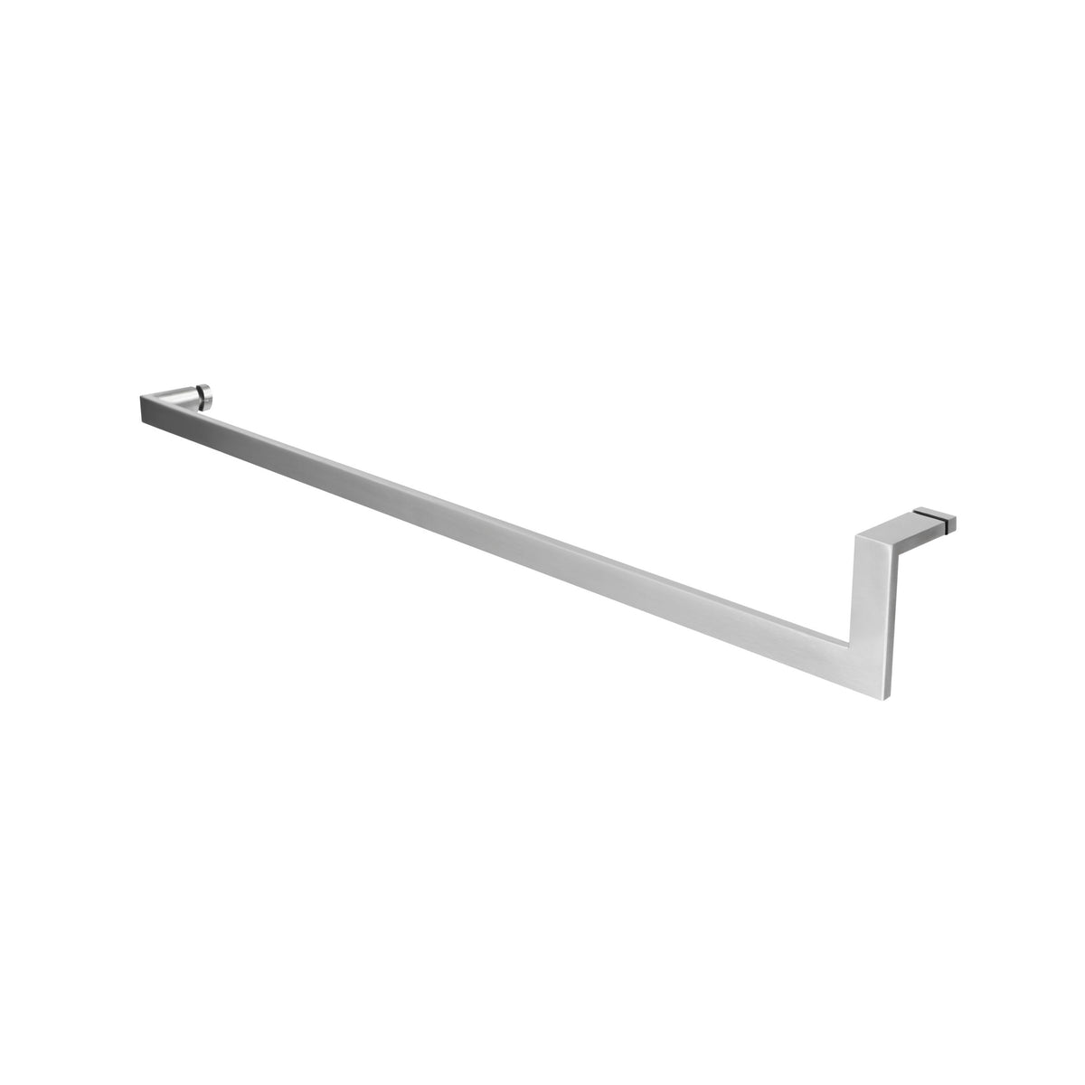 'U' Shape - Glass Door Handle - Single Sided (with Back Side Cap)