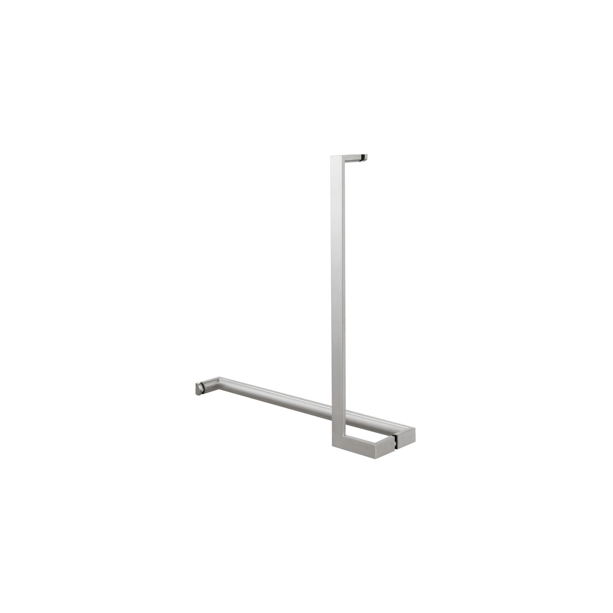 'L'+'I' Shape - Offset Glass Door Handle Set + Towel Bar - Shower Door Handles