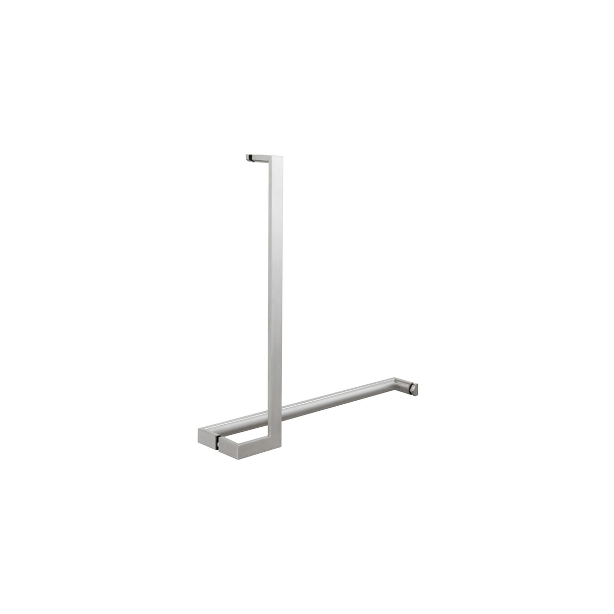 'J'+'I' Shape - Offset Glass Door Handle Set + Towel Bar - Shower Door Handles