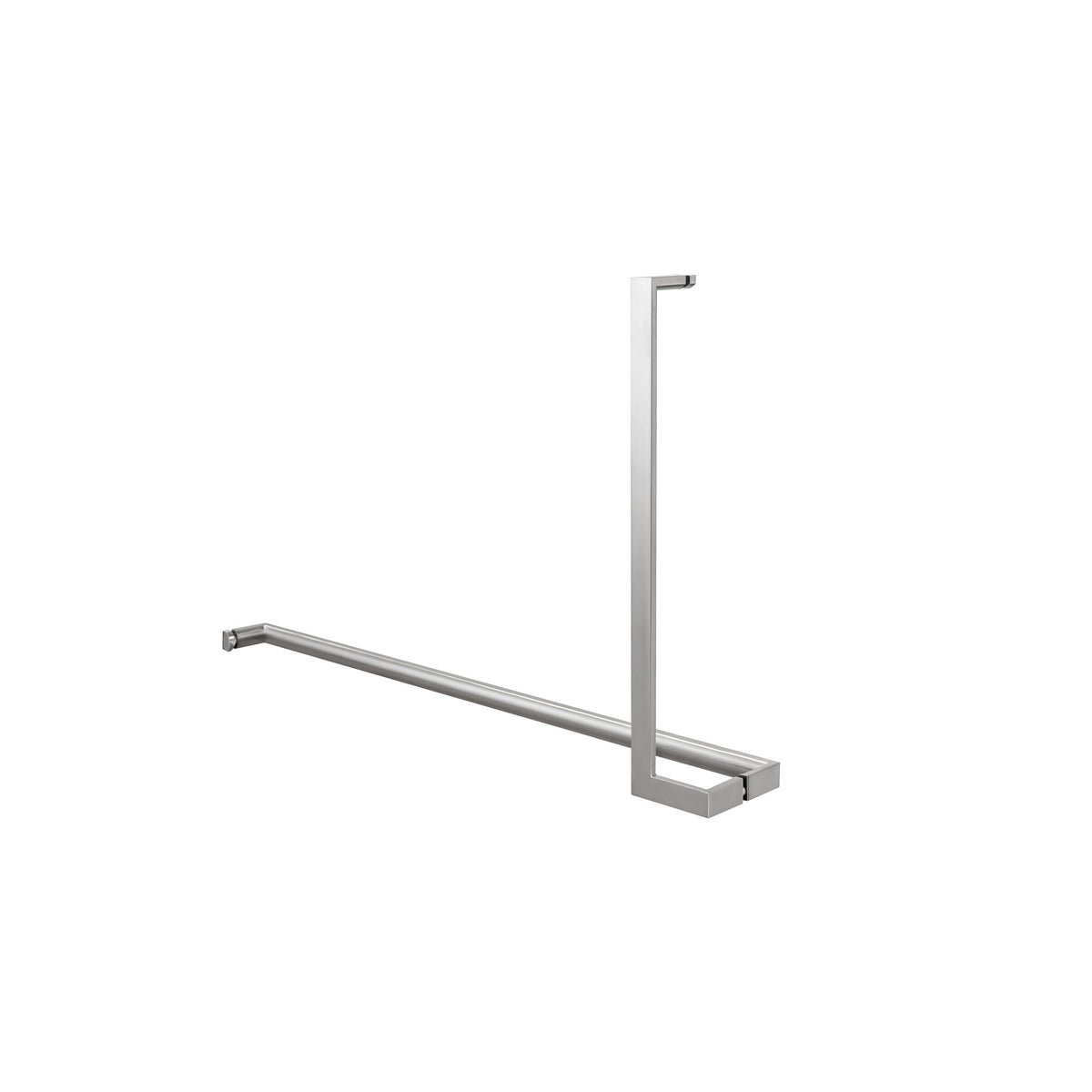 'L'+'I' Shape - Offset Glass Door Handle Set + Towel Bar - Shower Door Handles