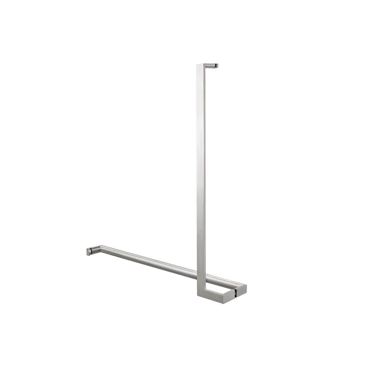'L'+'I' Shape - Offset Glass Door Handle Set + Towel Bar - Shower Door Handles