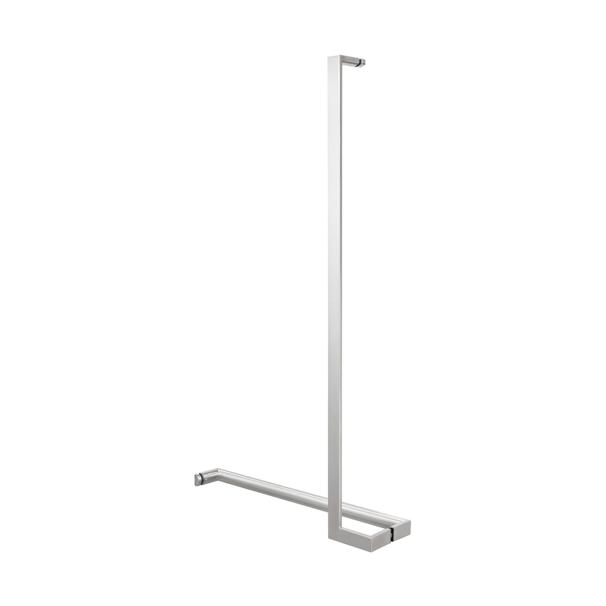 'L'+'I' Shape - Offset Glass Door Handle Set + Towel Bar - Shower Door Handles