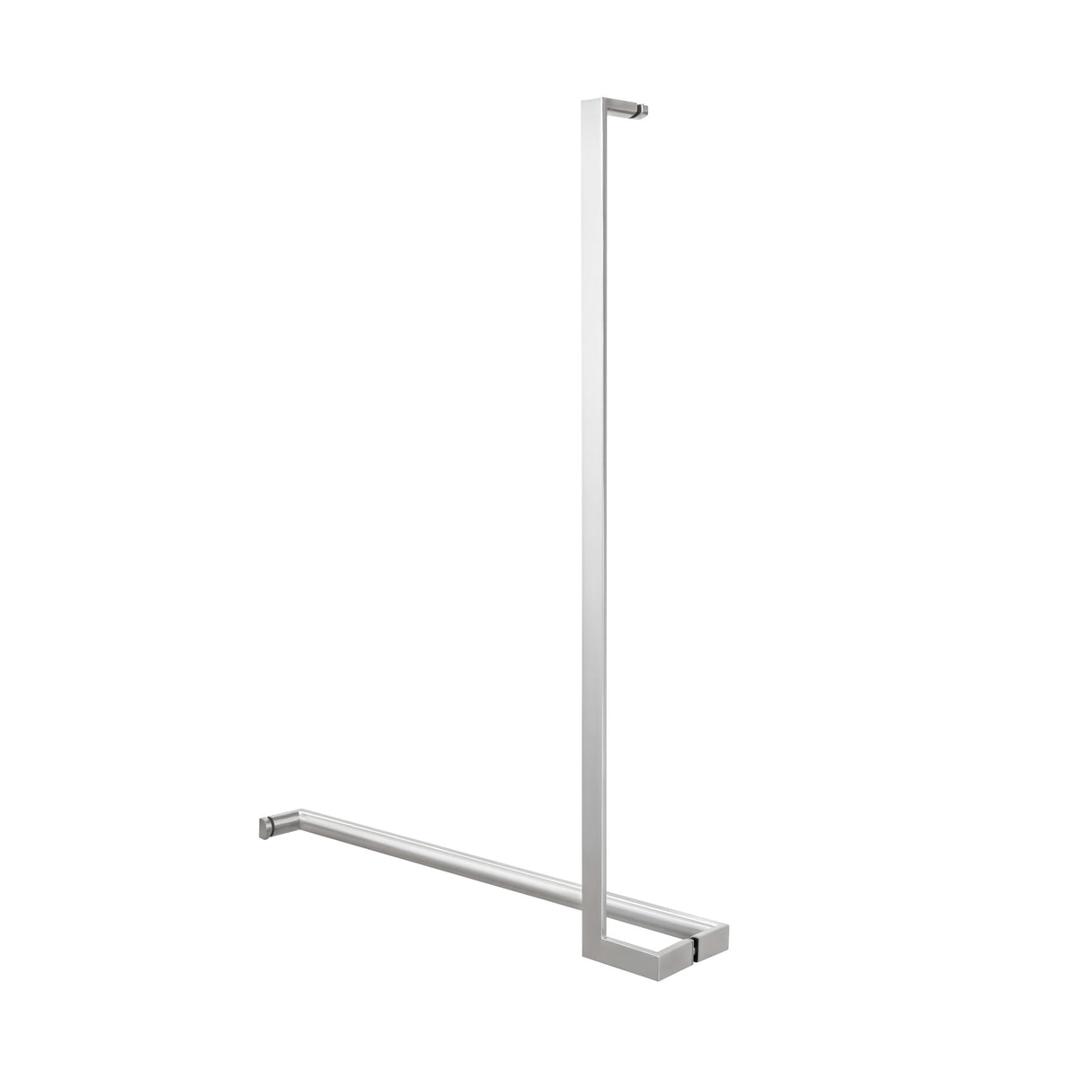 'L'+'I' Shape - Offset Glass Door Handle Set + Towel Bar - Shower Door Handles