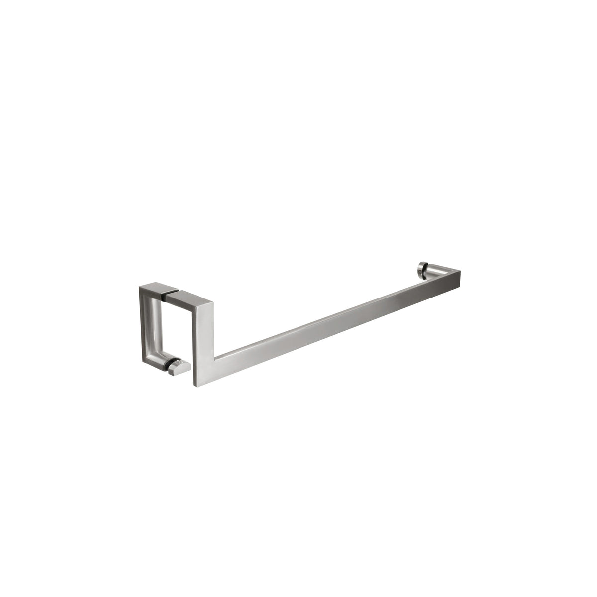 'J'+'U' Shape - Glass Door Handle set: Handle + Towel Bar