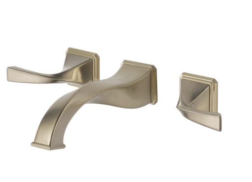 TWO HANDLE WALL-MOUNT LAVATORY FAUCET