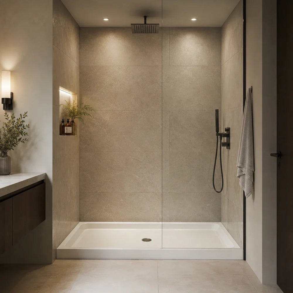 60" X 36" Showerbase Center Drain